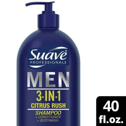 Suave Men 3 in 1 Shampoo Conditioner Bodywash Citrus Rush; 40 oz Suave Men 3 in 1 Shampoo Conditioner Bodywash Citrus Rush; 40 oz