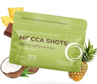Mocca Shots Energy Gummies with Caffeine (Flavor: Mocca Shots Coconut Pineapple)